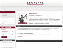Tablet Screenshot of legal.nl