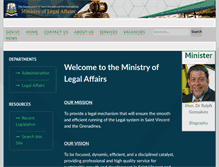 Tablet Screenshot of legal.gov.vc