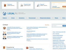 Tablet Screenshot of legal.ru